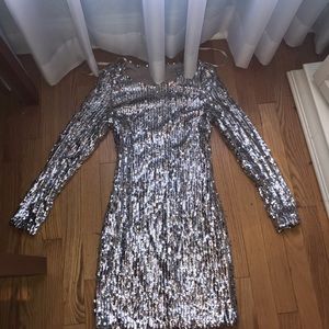 Silver sequence dress